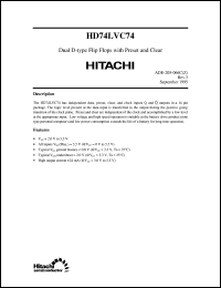 HD74LVC74 Datasheet