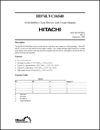 HD74LVC16540 Datasheet