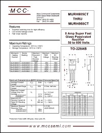 MURH805CT Datasheet