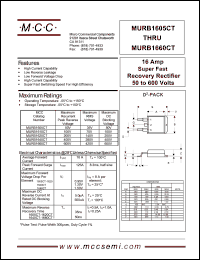 MURB1605CT Datasheet
