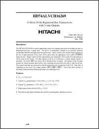 HD74ALVCH16269 Datasheet