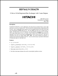HD74ALVCH16270 Datasheet