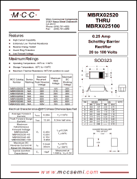 MBRX02560 Datasheet