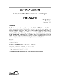 HD74ALVCH16501 Datasheet