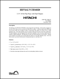 HD74ALVCH16820 Datasheet