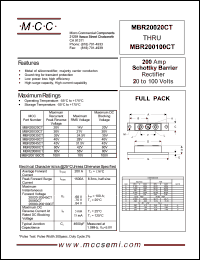 MBR20035CT Datasheet