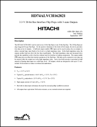 HD74ALVCH162821 Datasheet