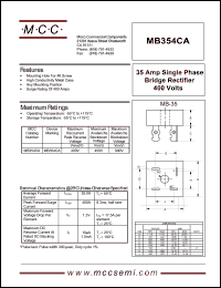 MB354CA Datasheet