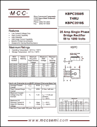 KBPC3506S Datasheet