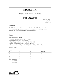 HD74LV11A Datasheet