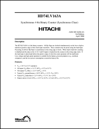 HD74LV163A Datasheet