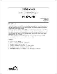 HD74LV165A Datasheet