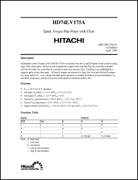 HD74LV175A Datasheet