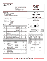 BAV21W Datasheet
