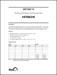 HD74HC74 Datasheet