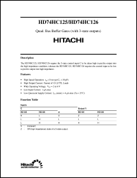 HD74HC125 Datasheet