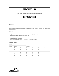 HD74HC139 Datasheet
