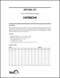 HD74HC147 Datasheet