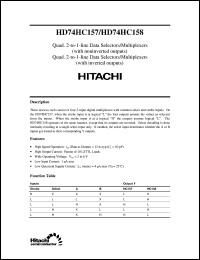 HD74HC158 Datasheet