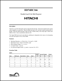HD74HC166 Datasheet