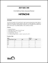 HD74HC180 Datasheet