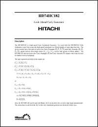 HD74HC182 Datasheet