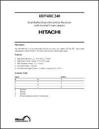 HD74HC240 Datasheet