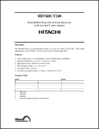 HD74HCT240 Datasheet
