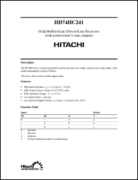 HD74HC241 Datasheet