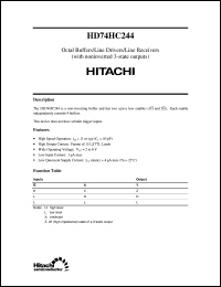 HD74HC244 Datasheet