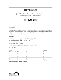 HD74HC257 Datasheet