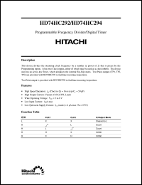 HD74HC294 Datasheet