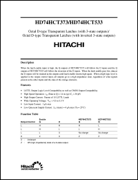 HD74HCT373 Datasheet