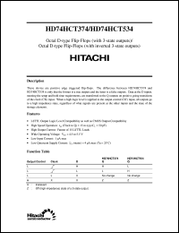 HD74HCT374 Datasheet