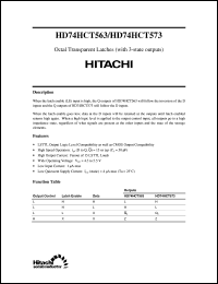 HD74HCT563 Datasheet