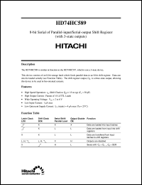 HD74HC589 Datasheet