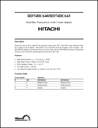 HD74HC640 Datasheet
