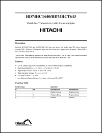 HD74HCT643 Datasheet