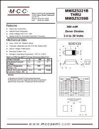 MMSZ5221B Datasheet