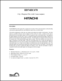 HD74HC670 Datasheet
