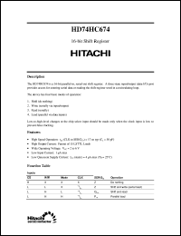 HD74HC674 Datasheet