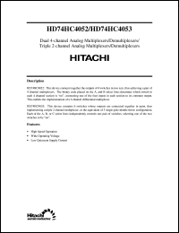 HD74HC4052 Datasheet