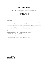 HD74HC4543 Datasheet