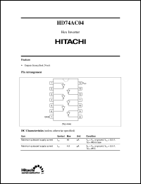 HD74AC04 Datasheet