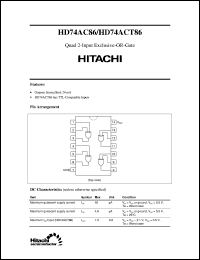 HD74AC86 Datasheet