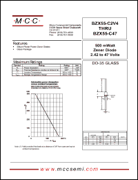 BZX55-C47 Datasheet