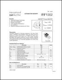 IRF1302 Datasheet