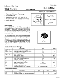 IRL3102S Datasheet