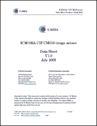 ICM102A Datasheet
