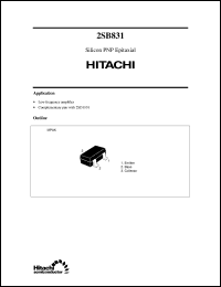 2SB831 Datasheet